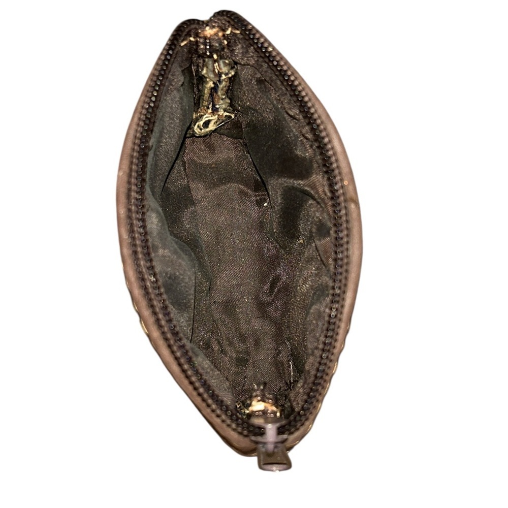 Guatemalan leather and huipile change purse - Picture 3 of 4